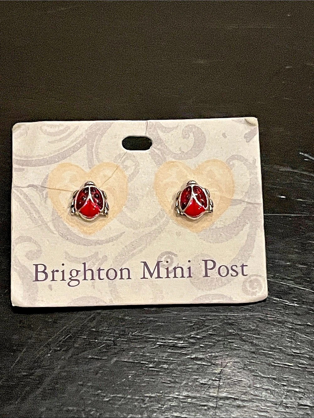NWT Brighton Lucky Ladybug Earrings in Red & Silver